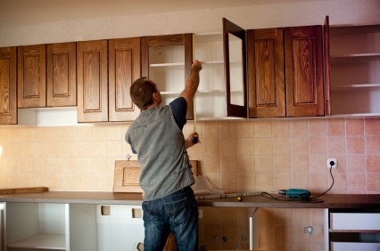 Cabinet refinishing by Rubio's Painting Services
